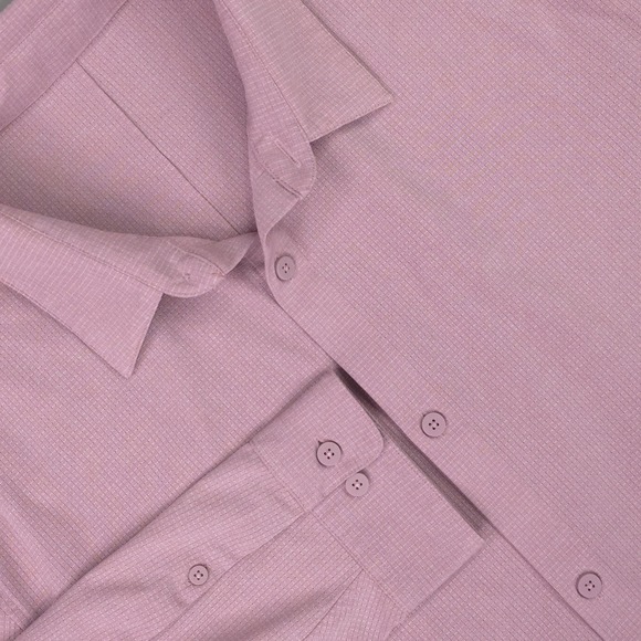 lululemon athletica Other - Lululemon Shirt Mens XXL Pink Check Long Sleeve Button Up New Venture Casual